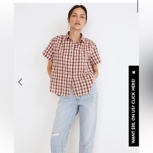 Madewell Seersucker Baybrook Shirt in Plaid